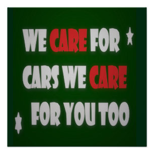 We houden van auto's Poster Perfect Poster