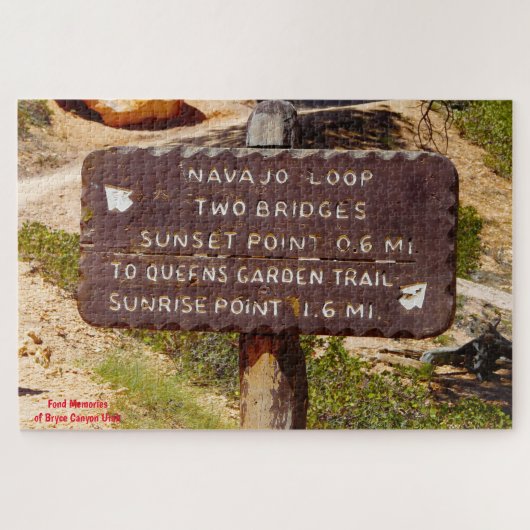 We houden van Bryce Canyon Utah Jigzaag Puzzle Legpuzzel (Horizontaal)