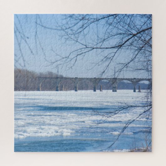 We houden van de Delaware River Legpuzzel (Verticaal)