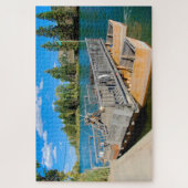 We houden van de Ferry Snake River Wyoming. Legpuzzel (Verticaal)