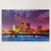 We houden van Des Moines Iowa. Jigzaag Puzzle Legpuzzel (Horizontaal)