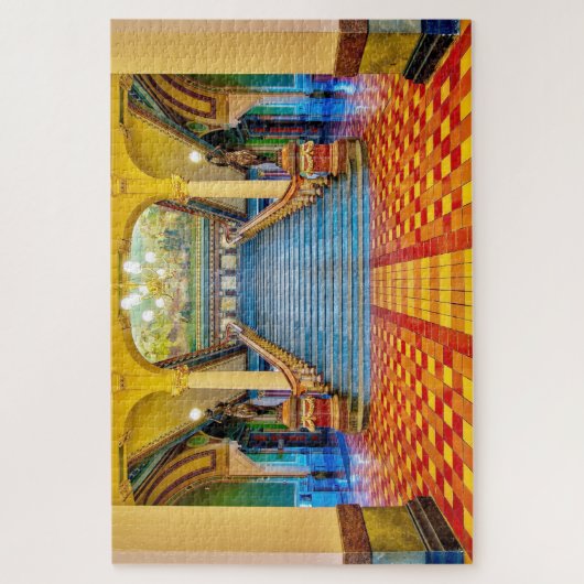 We houden van Des Moines Iowa. Legpuzzel (Verticaal)