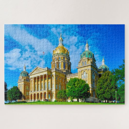 We houden van Des Moines Iowa. Legpuzzel (Horizontaal)