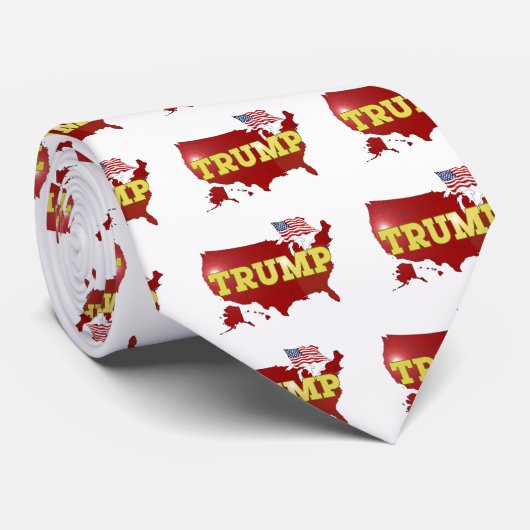 WE HOUDEN VAN DONALD TRUMP! STROPDAS (Opgerold)