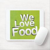 We houden van eten muismat (Met muis)