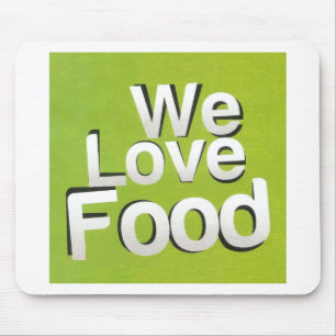 We houden van eten muismat