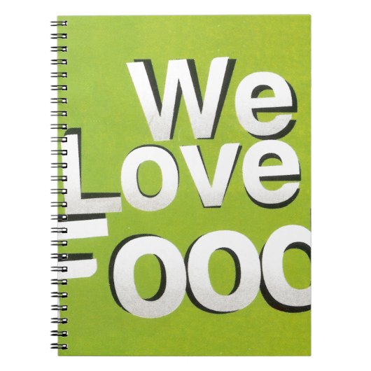 We houden van eten notitieboek (Voorkant)