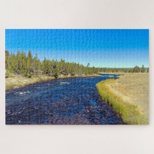 We houden van Firehole River Yellowstone Legpuzzel (Horizontaal)