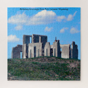 We houden van Fort Laramie Wyoming. Jigzaag Puzzle Legpuzzel