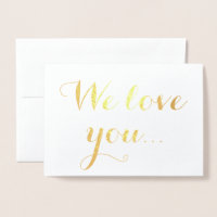 We houden van goudolie-elegante typografie