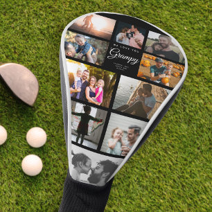 We houden van Grampy Family Photo Collage Sports F Golfheadcover