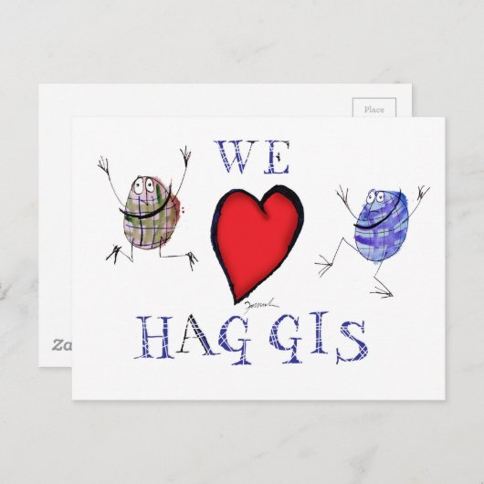 we houden van haggis briefkaart (Voorkant / Achterkant)