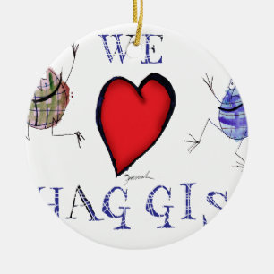 we houden van haggis keramisch ornament