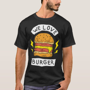 We houden van hamburger t-shirt