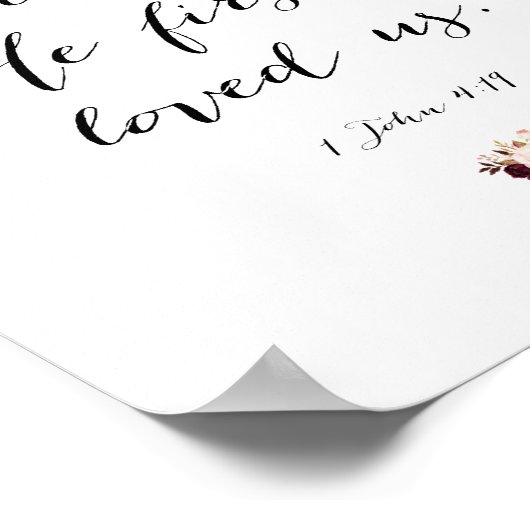 We houden van hem omdat hij voor het eerst van ons poster (Hoek)