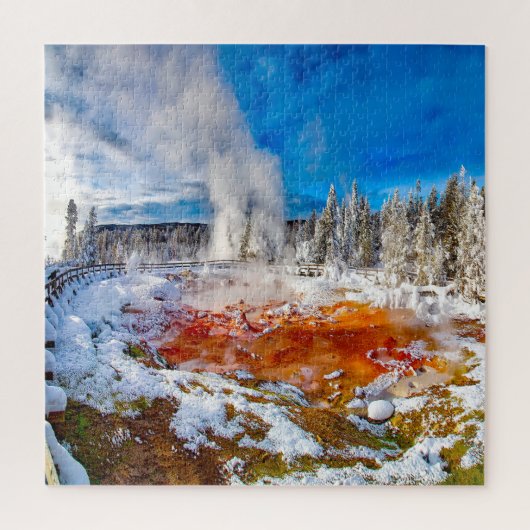 We houden van het nationale park Yellowstone Legpuzzel (Verticaal)