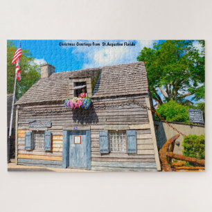 We houden van het oude schoolhuis St. Augustine Fl Legpuzzel