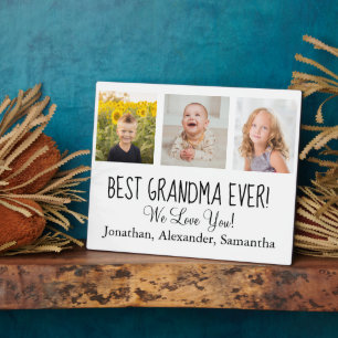 We houden van je! Best Grandma Ever Fotoplaat