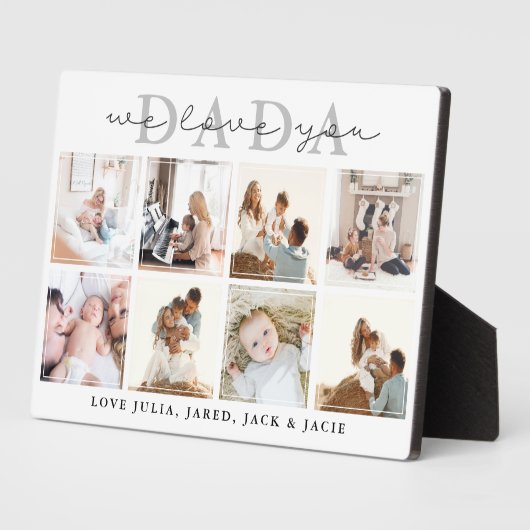 We houden van je, Dada Plaque Fotoplaat (Zijkant)