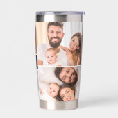 We houden van je Daddy Custom Multi Foto's Vaderda Geïsoleerde Drinkbeker (Links)