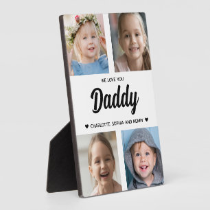 We houden van je Daddy Family Keepsake Fotocollage Fotoplaat