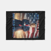 We houden van je Donald Trump Fleece Deken (Voorkant (Horizontaal))