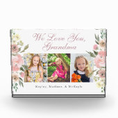 We houden van je  Floral Moederdag Fotoblokken (Voorkant)