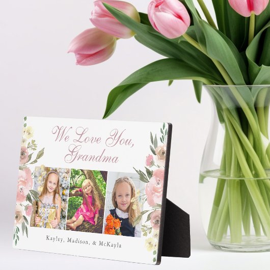 We houden van je Floral Moederdag Fotoplaat