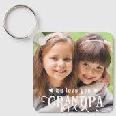 We houden van je foto op maat sleutelhanger (Voorkant)