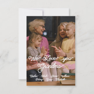 WE HOUDEN VAN JE GRANDMA. AANPASSEN IT