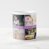 We houden van je grootmoeder persoonlijke fotocoll extra grote beker (Voorkant)