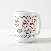 We houden van je! koffiemok (Voorkant rechts)