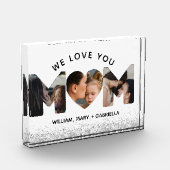 We houden van je mam aangepaste 3 foto collage, Mo (Links)