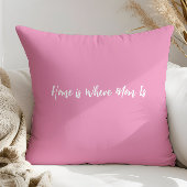 We houden van je mam foto roze geruite Moederdag Kussen