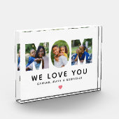 We houden van je mam Gepersonaliseerde collage Fotoblokken (Links)