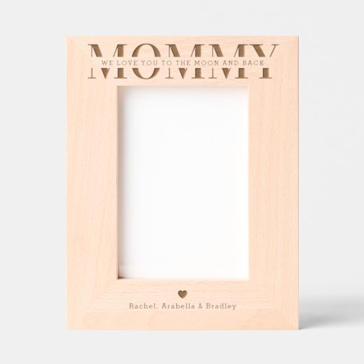 We houden van je mama gegraveerde lijstjes (Voorkant)