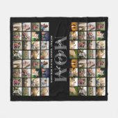 We houden van je Mama Gepersonaliseerde 64 Fotocol Fleece Deken (Voorkant (Horizontaal))