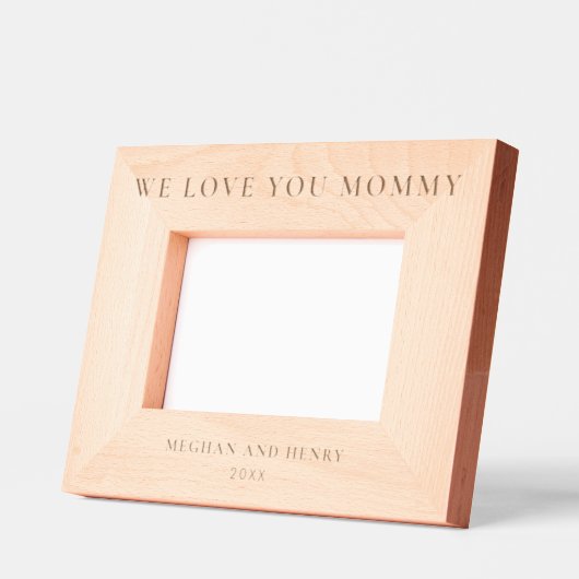 We houden van je Mama Gepersonaliseerde Foto Lijst Gegraveerde Lijstjes (Links)