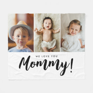 We houden van je Mama Kinderen foto's Fleece Deken