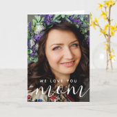 We houden van je mama Modern Classic Kaart (Gele Bloem)