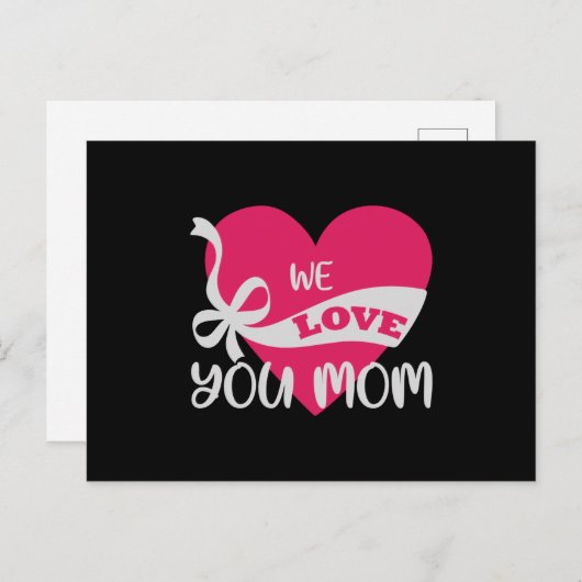 We houden van je moeder briefkaart (Voorkant / Achterkant)