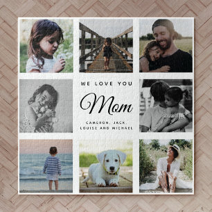 WE HOUDEN VAN JE MOM Modern Family Photo Collage Legpuzzel