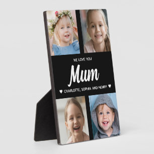 We houden van je Mum Family Keepsake Fotocollage Fotoplaat