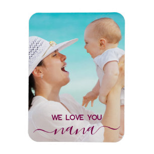We houden van je Nana / Mama Modern Classic Photo Magneet