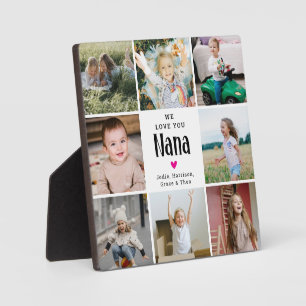 We houden van je Nana 'Photo Collage Gift Fotoplaat