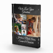 We houden van je, oma | Elegant zwart 5 fotoblok (Rechts)