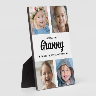 We houden van je oma familie Keepsake Fotocollage Fotoplaat