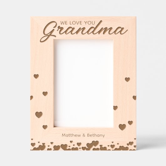 We houden van je oma gegraveerde lijstjes (Voorkant)