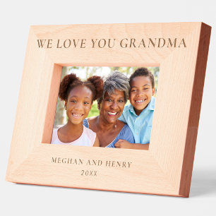 We houden van je oma gepersonaliseerde foto Lijst  Gegraveerde Lijstjes