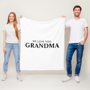 We houden van je Oma Gepersonaliseerde Kinder name Fleece Deken